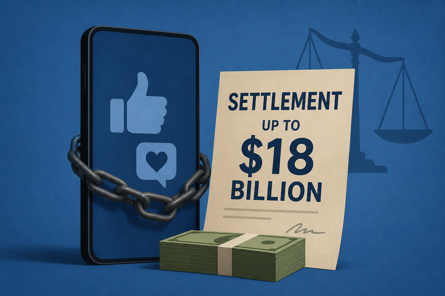 Meta settles social media addiction claims for up to $18 billion