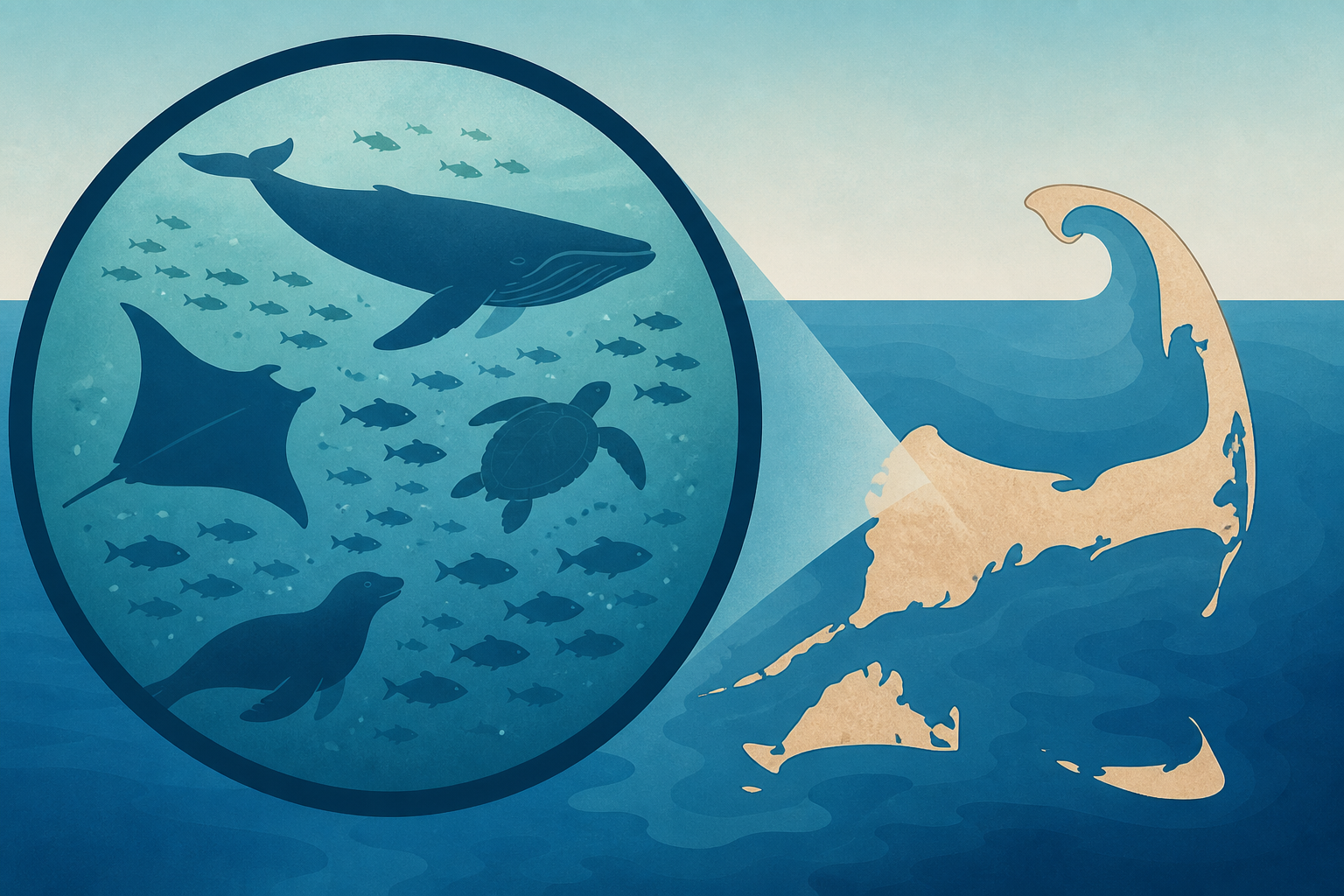 Over 2,000 animals spotted off the coast of Cape Cod