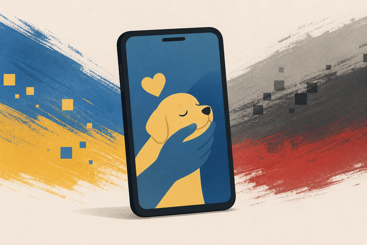 Ukraine's president coos over a puppy, starting a new volley in his war of visuals against Russia