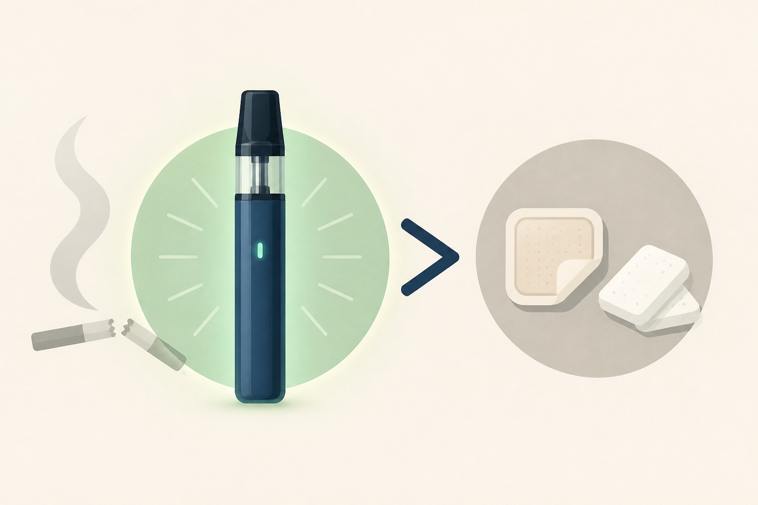 Vaping is better than patches or gums for quitting smoking - updated review