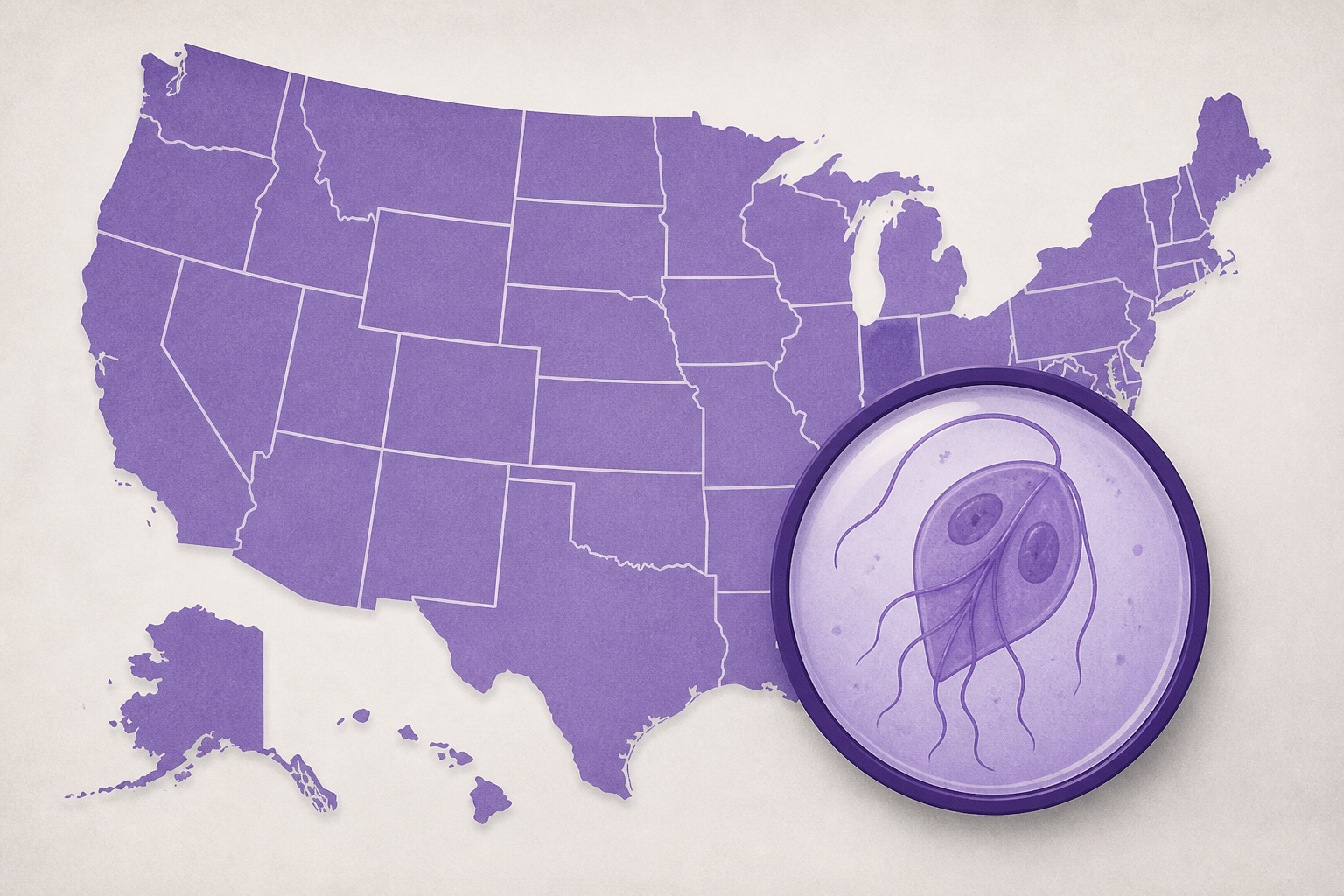 Confirmed diarrhea parasite cases now in 48 states. See map