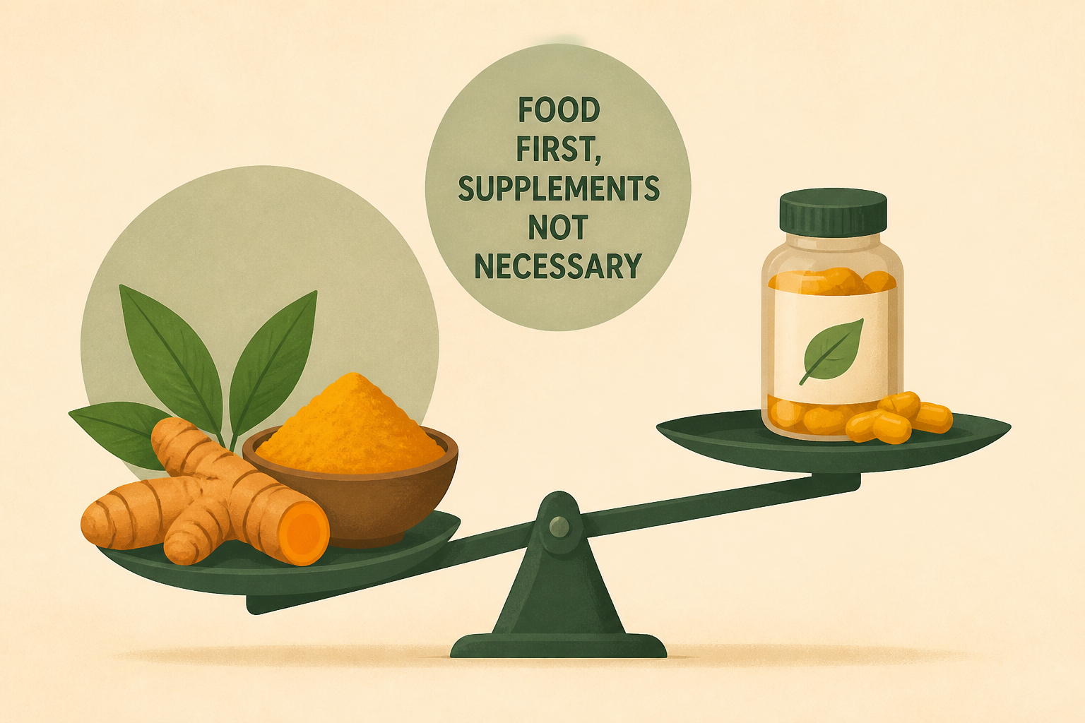 Turmeric is good. That doesn’t mean you need supplements.