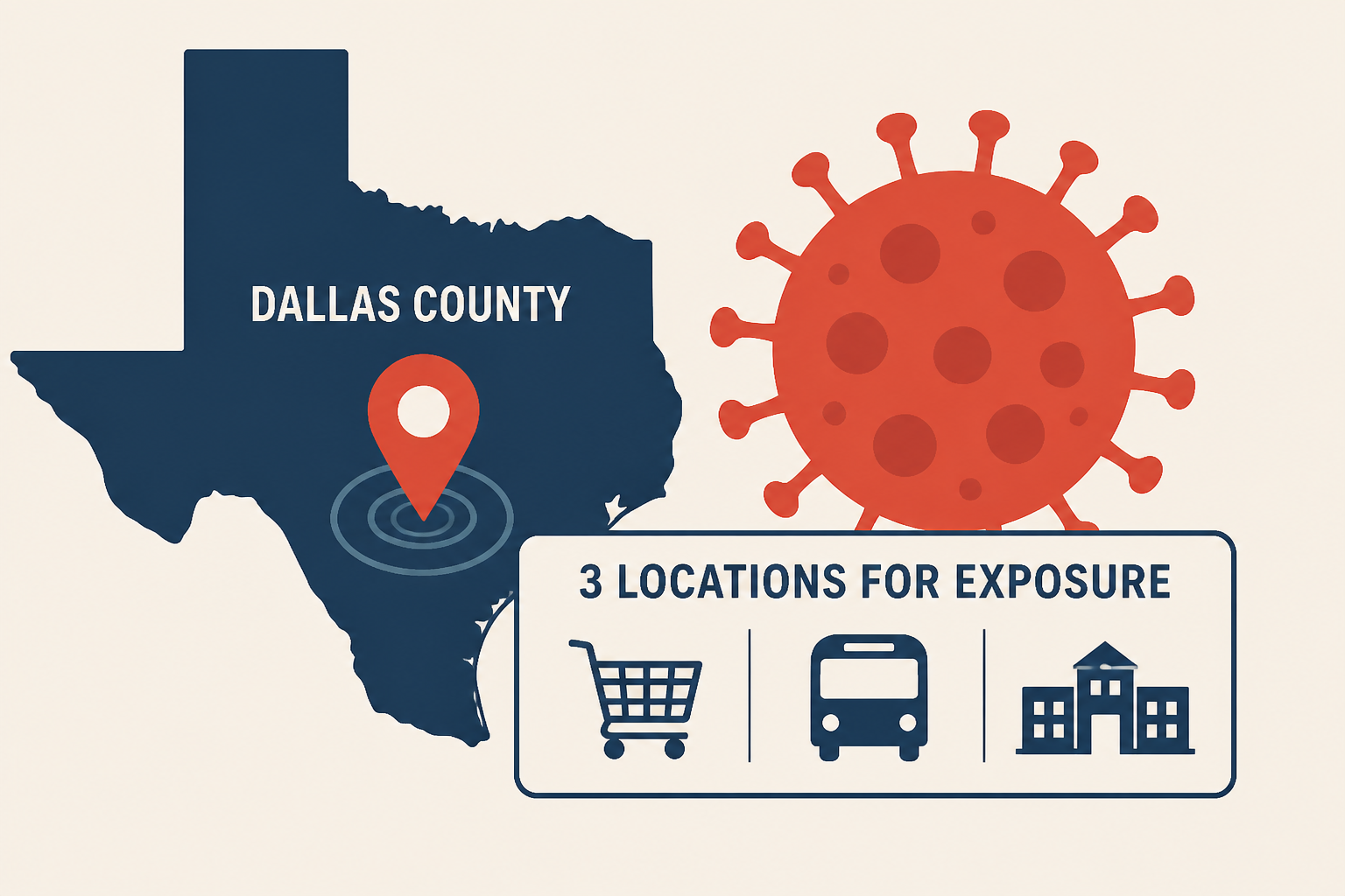 Dallas County confirms measles case with 3 locations for exposure
