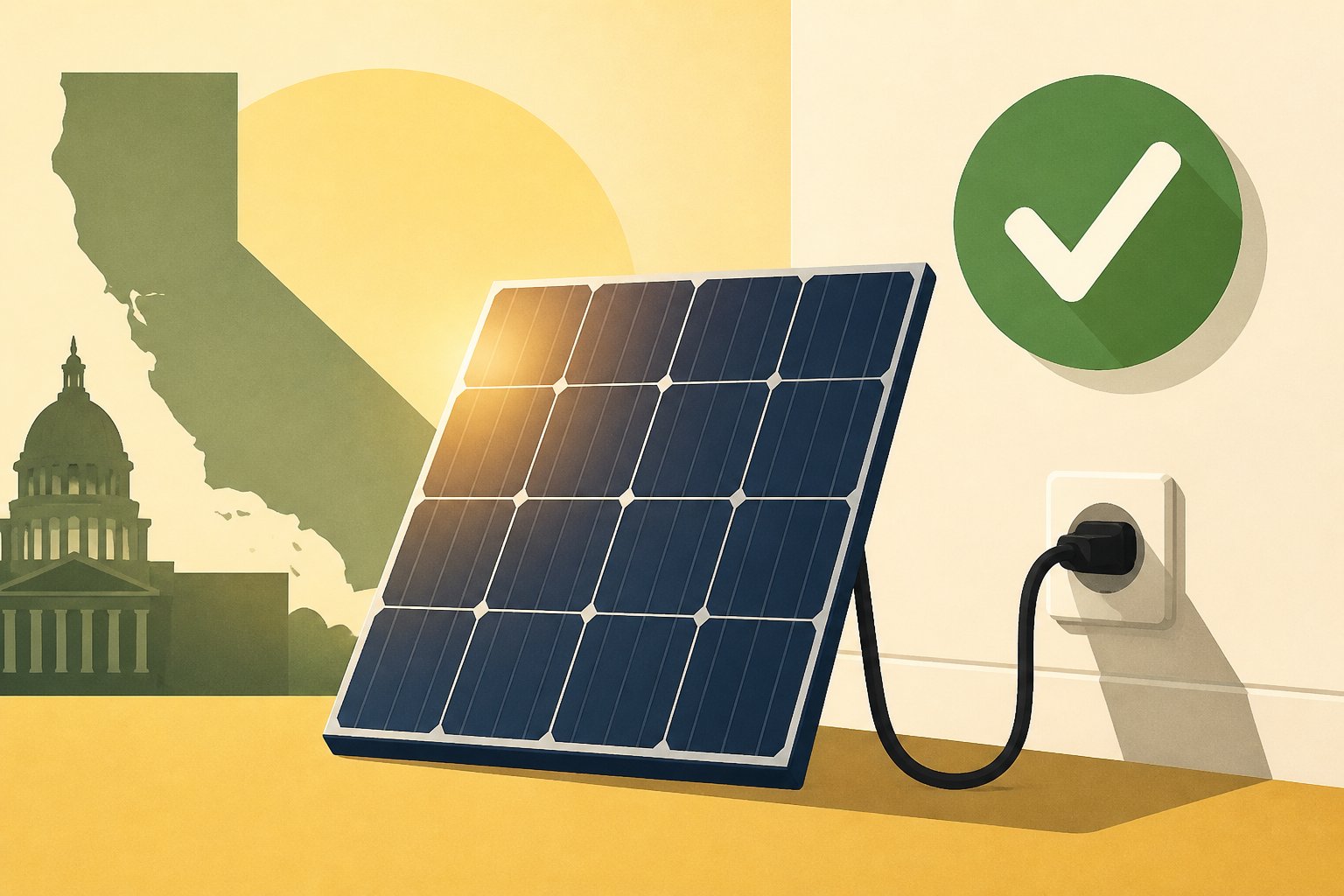 California Lawmakers Greenlight Solar Panels You Can Plug Into the Wall