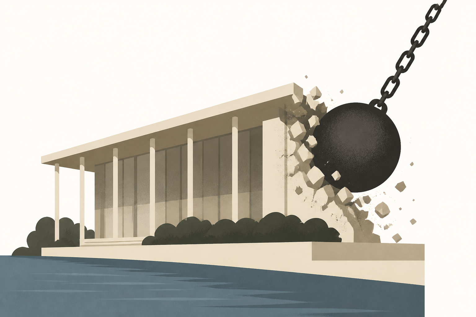 Kennedy Center's board threat to demolish the center : NPR