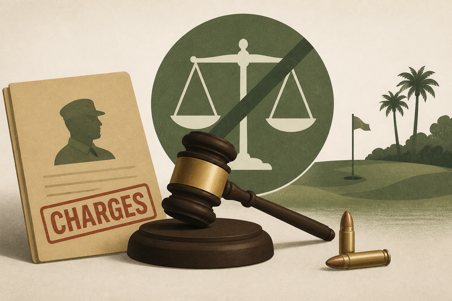 A judge suspends charges against an ex-Marine arrested on Trump’s golf course with ammunition
