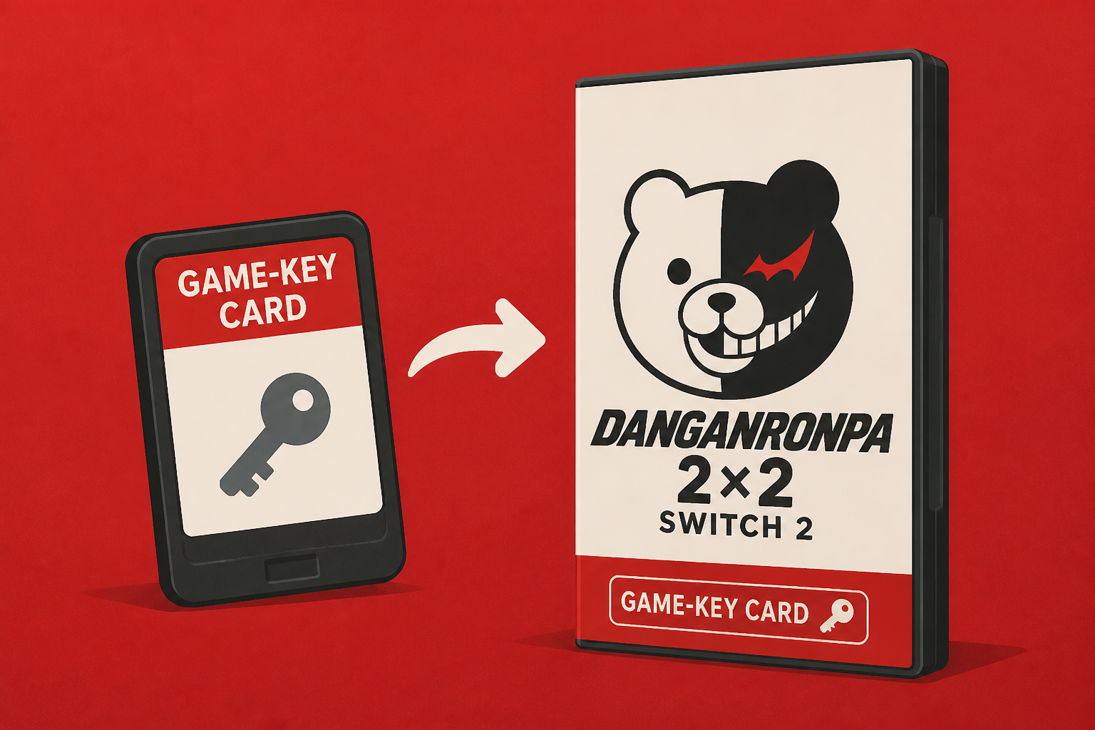 Danganronpa 2×2 Switch 2 physical edition shifts to game-key card format