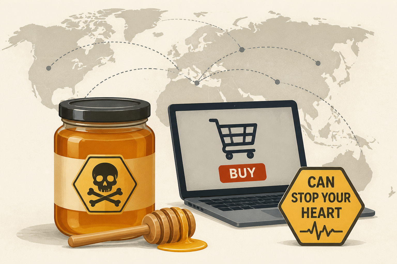 ‘Mad honey’ that can stop your heart is now being sold online worldwide