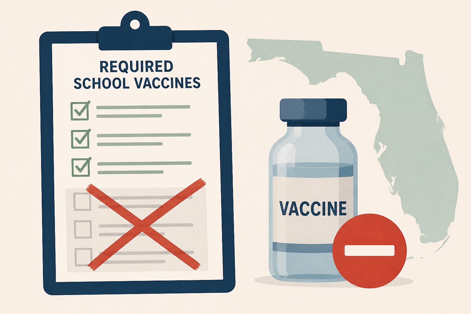Florida’s Department of Health removes 4 vaccines from required list for public schools