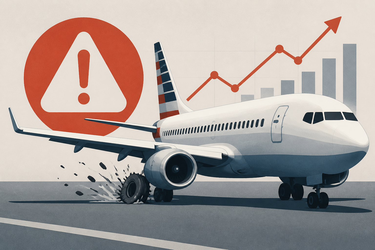 American Airlines Jet Blows Tires in Alarming Airport Trend