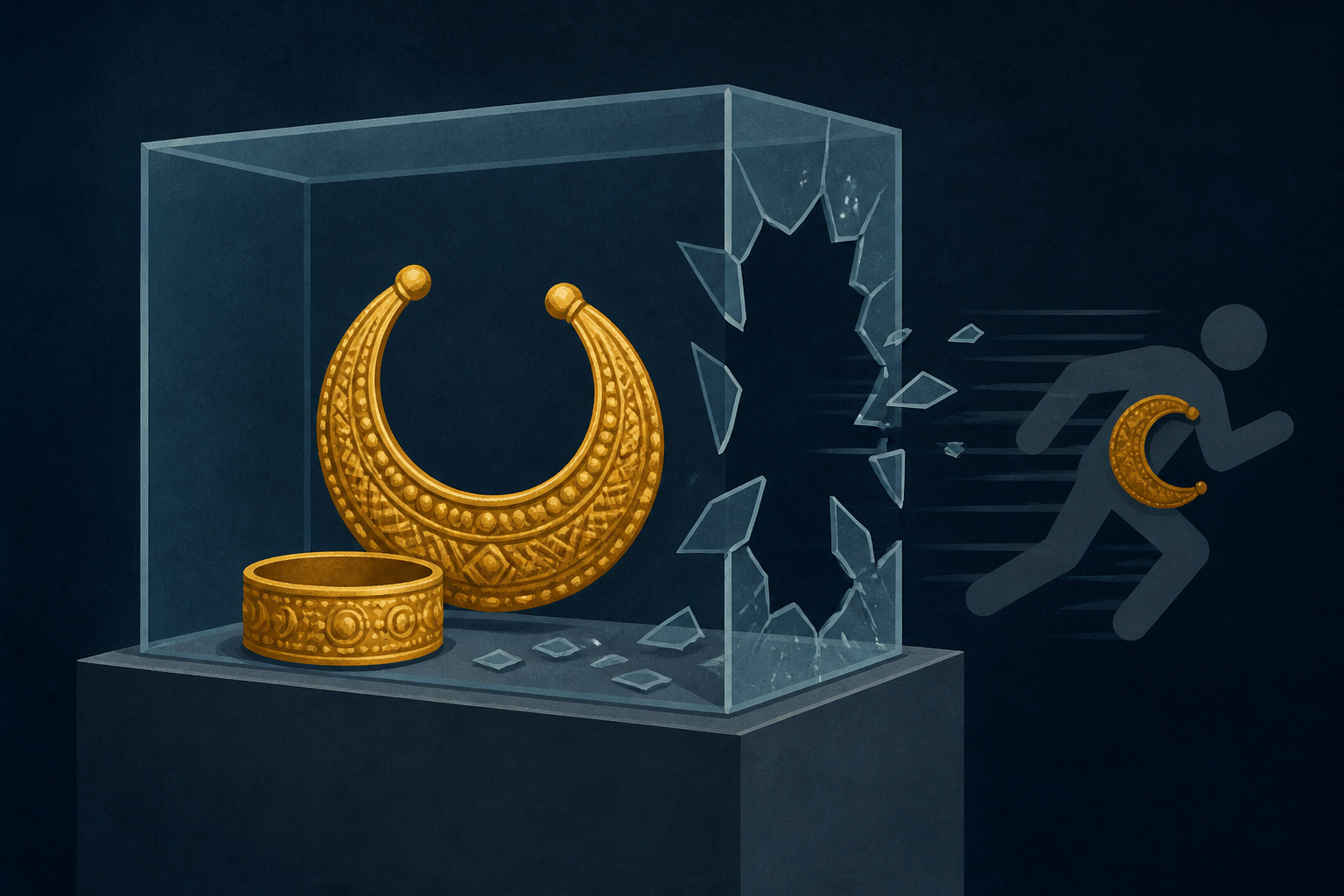 Ancient gold treasures stolen from Spanish museum in "super-fast" raid