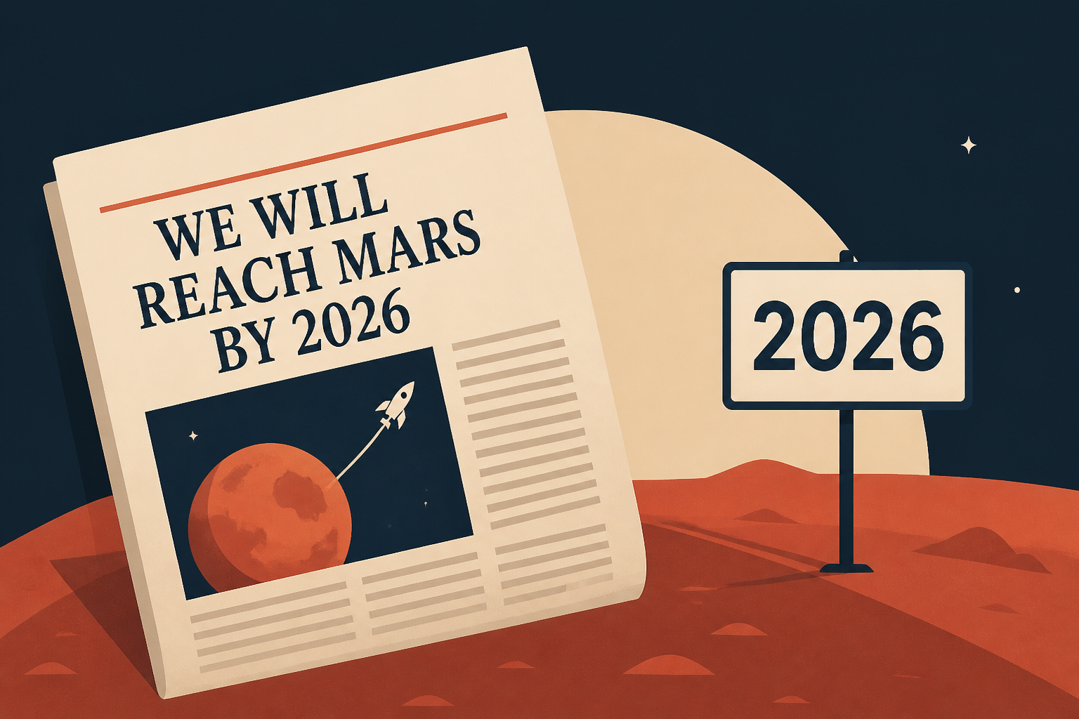 Let's Remember Some Publications That Said We Would Get To Mars By 2026