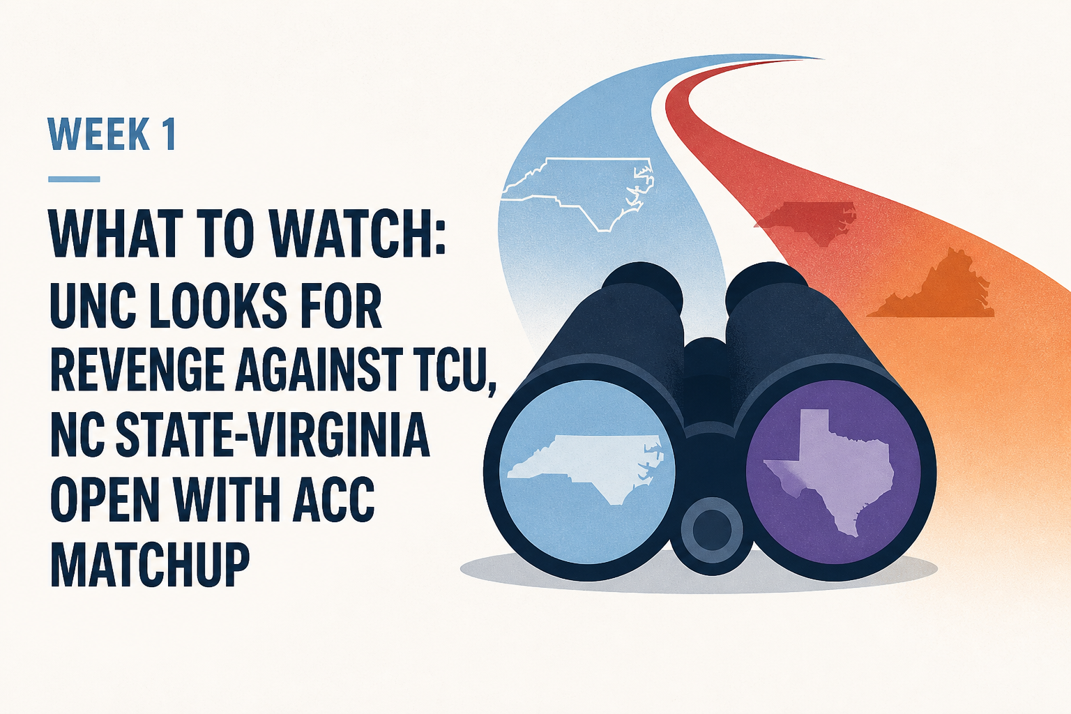 Week 1 What to Watch: UNC looks for revenge against TCU, NC State-Virginia open with ACC matchup