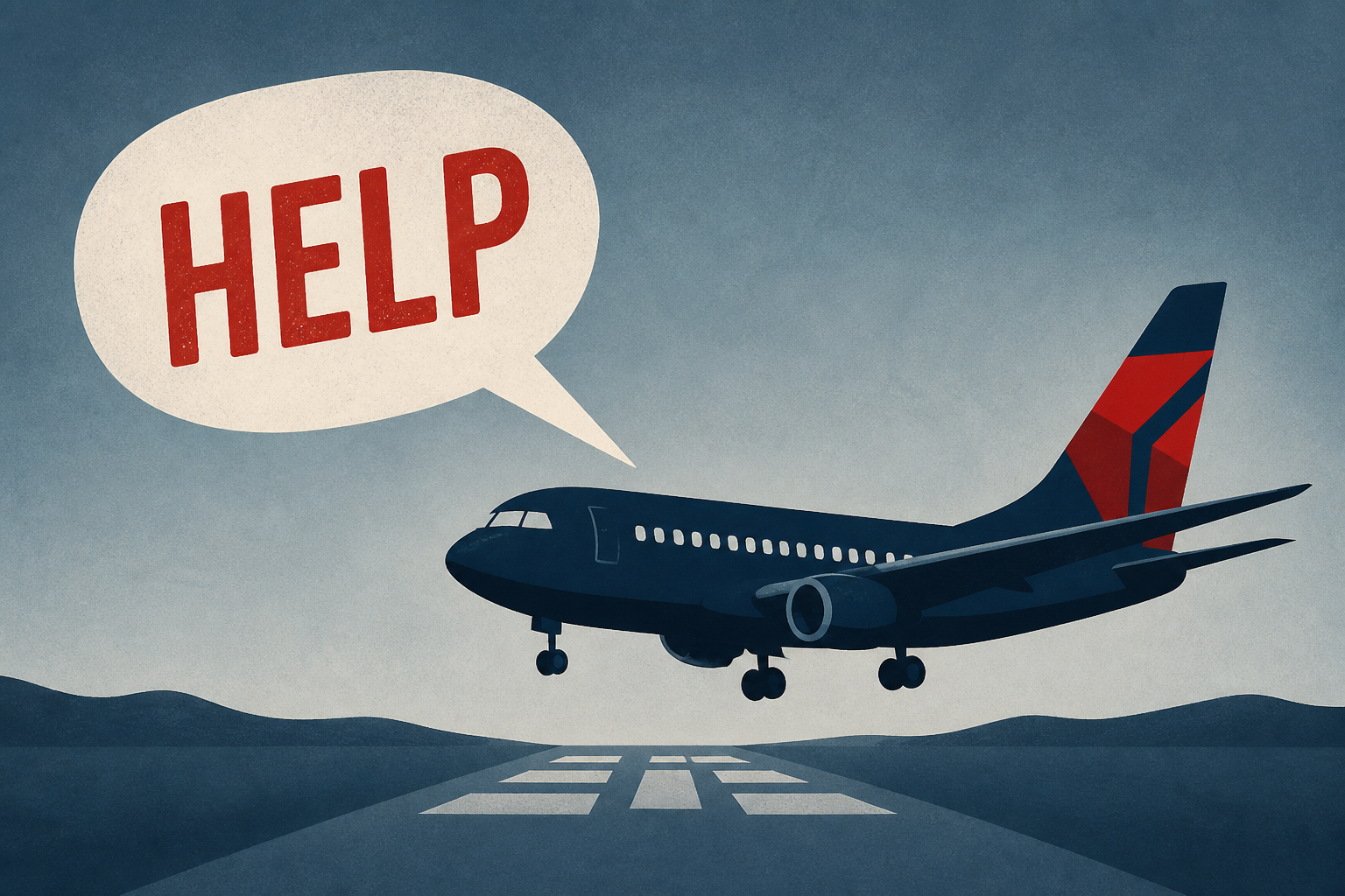 Delta Pilot Pleads for Help Before Making Emergency Landing