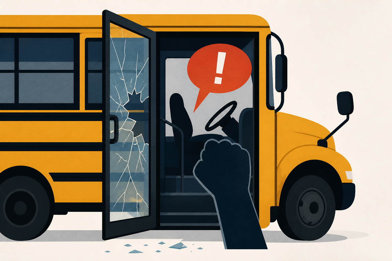 Parent accused of breaking school bus door, climbing inside to confront bus driver
