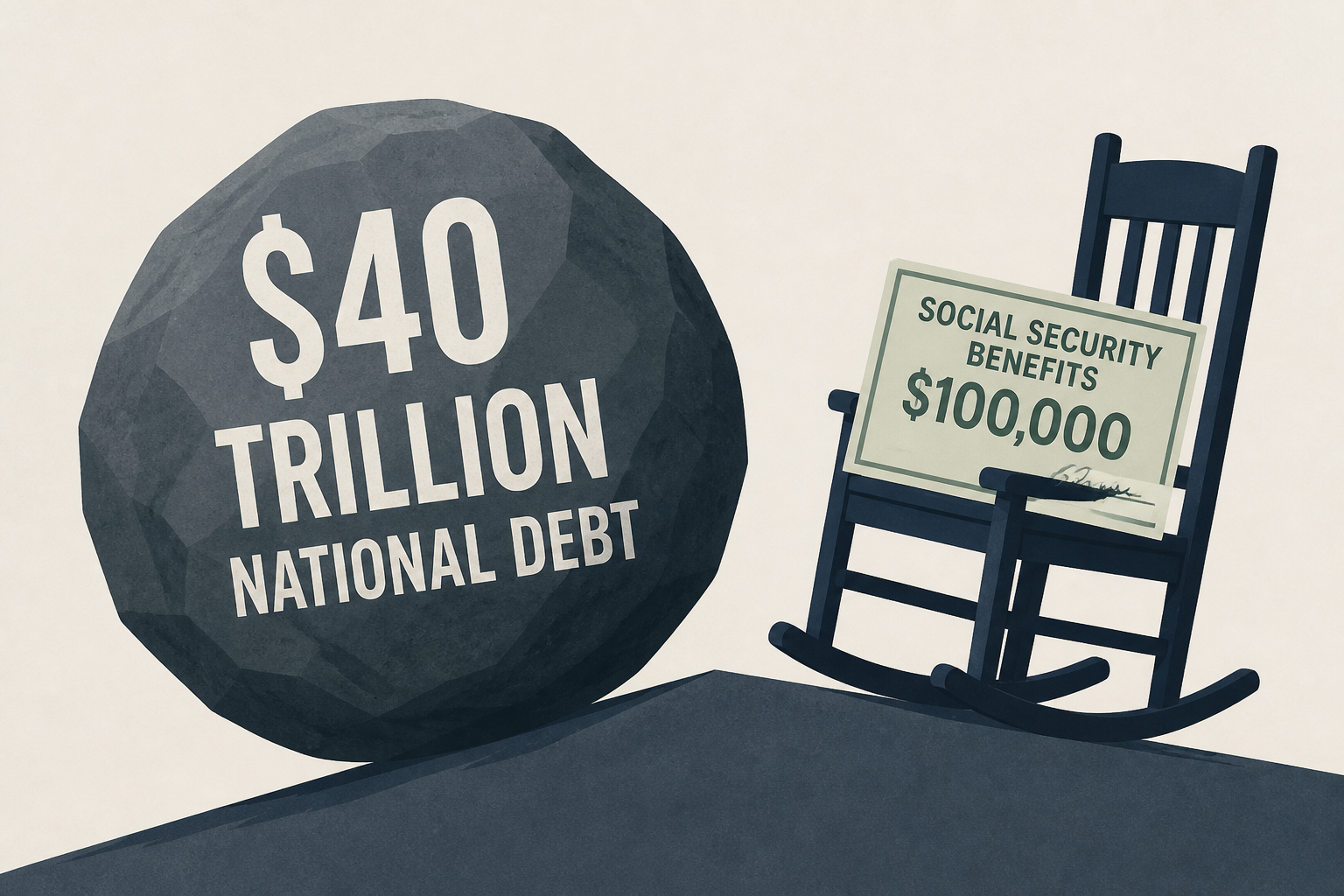 The $40 trillion national debt is growing and Boomers are getting $100k in Social Security benefits