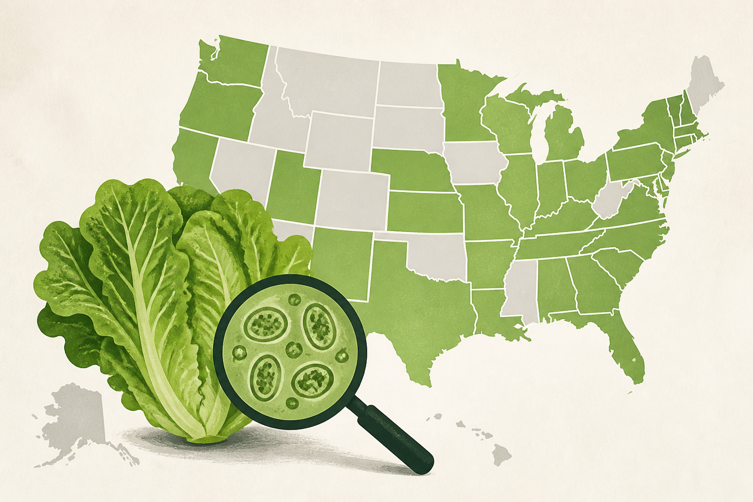 Cyclospora outbreak tied to lettuce now involves 20 US states