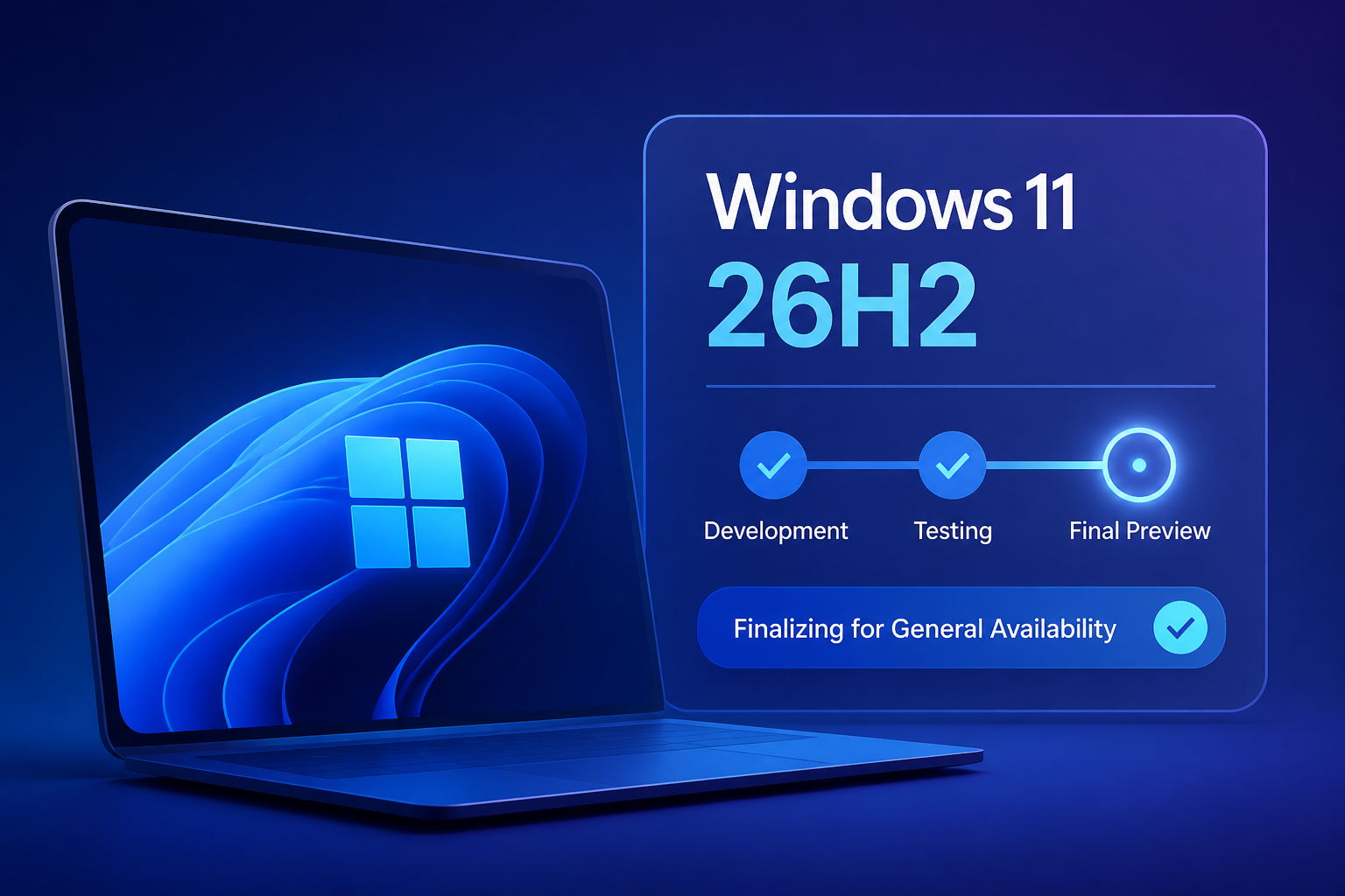 Microsoft finalizes Windows 11 version 26H2 for general availability: Next version of Windows 11 enters final preview phase before rollout begins