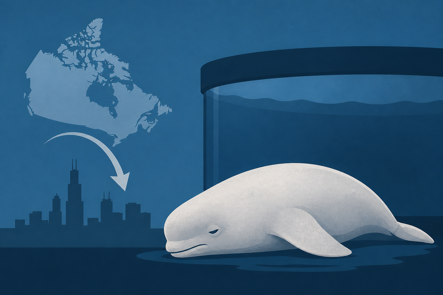 Beluga whale dies at Chicago aquarium after rescue from Canada park