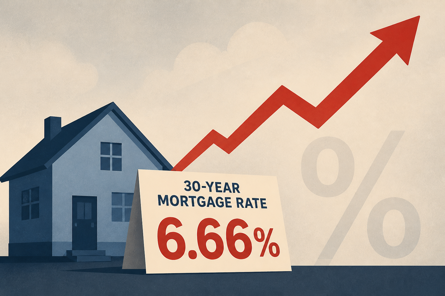 Average rate on 30-year mortgage hits 6.66% this week