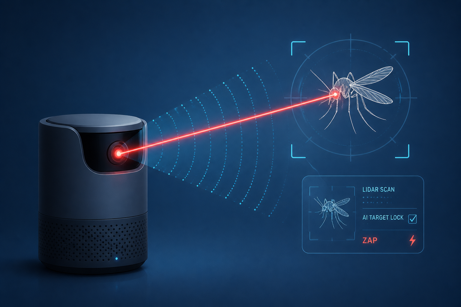 Laser mosquito killer uses lidar and AI to zap bugs for under $1,100