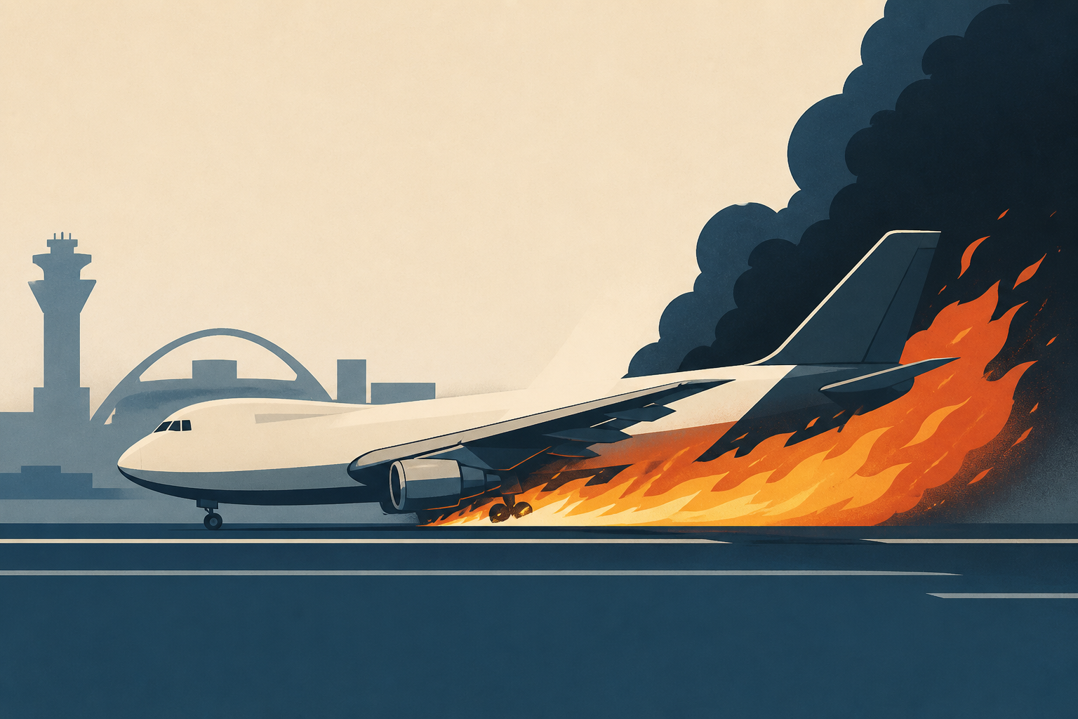 Video: Cargo Plane Bursts Into Flames While Landing At LAX