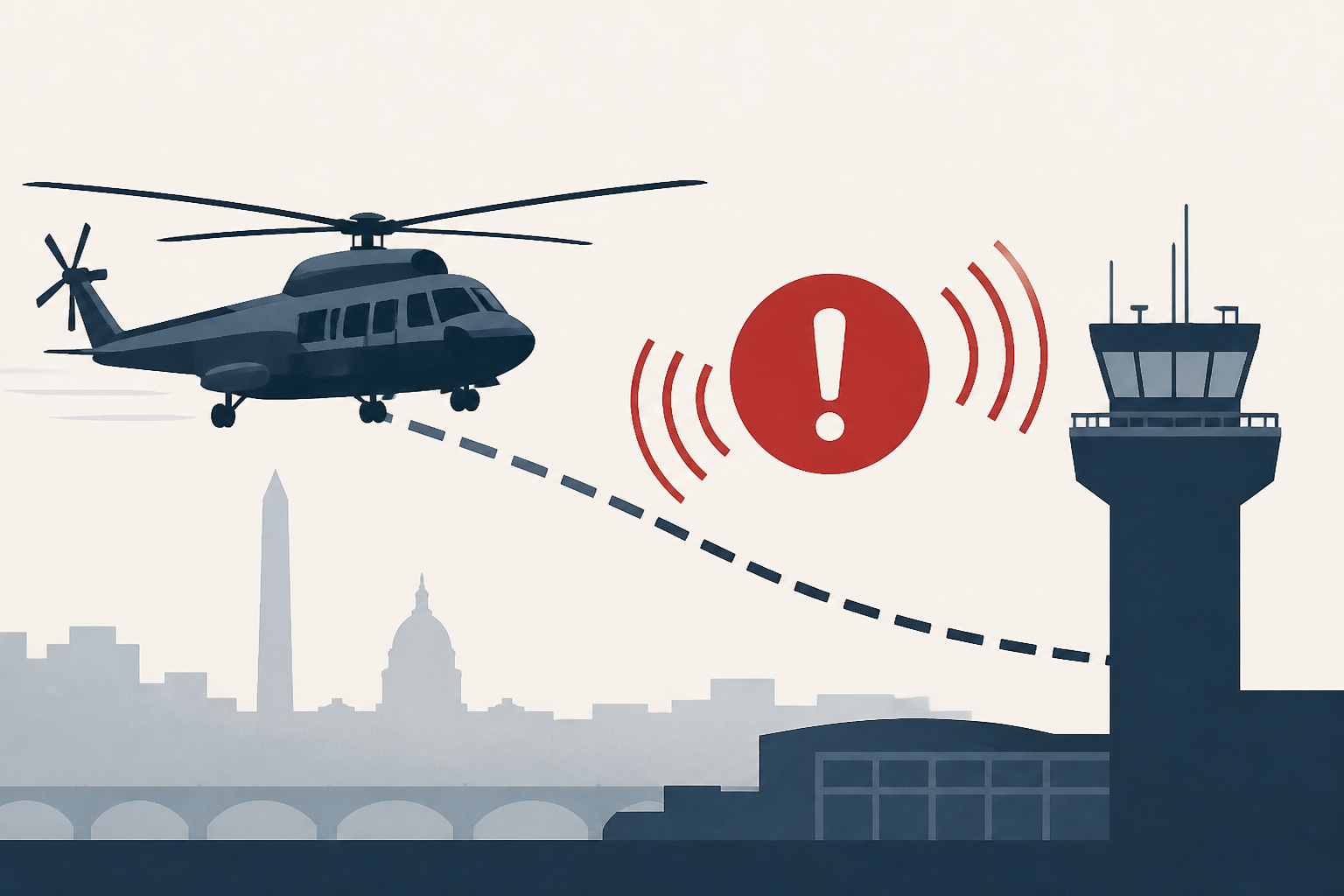 Marine One failed to notify Reagan National airport before near-miss