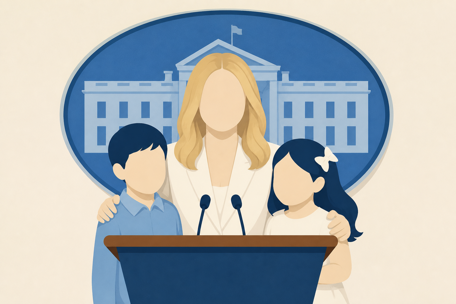 Karoline Leavitt Poses With Children on Final Day as Trump Press Secretary