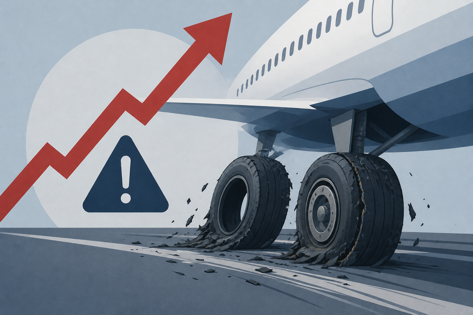 Two American Airlines tires blow out on runway - marking major escalation in troubling incidents