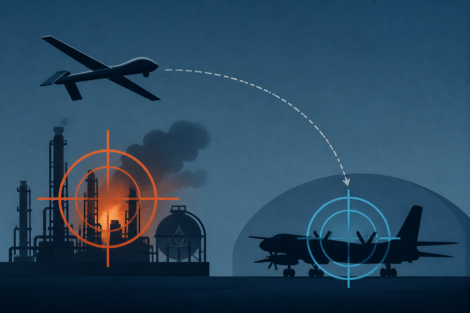 Ukrainian drones target one of Russia's largest oil refineries in Yaroslavl, Tu-95 bomber at Engels base in overnight attack