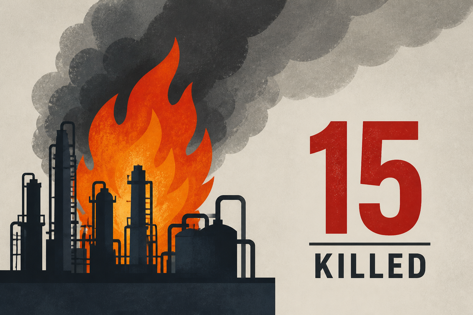 Fire at Amur Gas Chemical Complex in Russia's Far East has killed 15