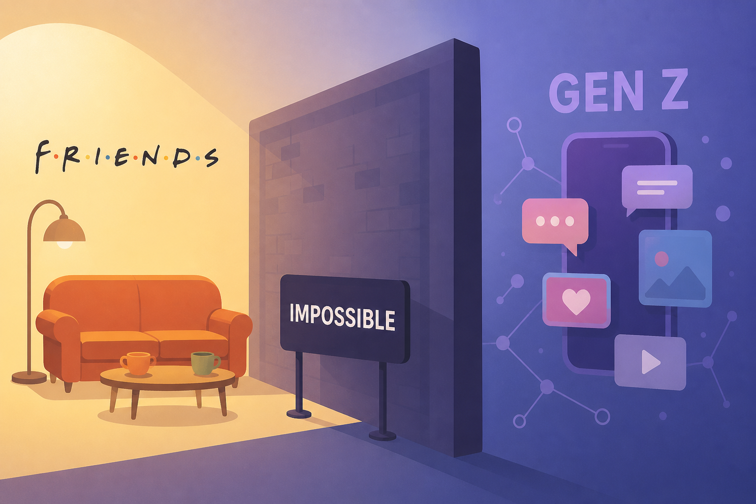 People are itching to create the Gen Z version of Friends. Here's five reasons it's impossible