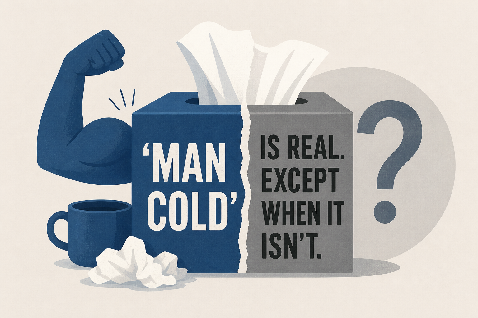 The ‘man cold’ is real. Except when it isn’t.