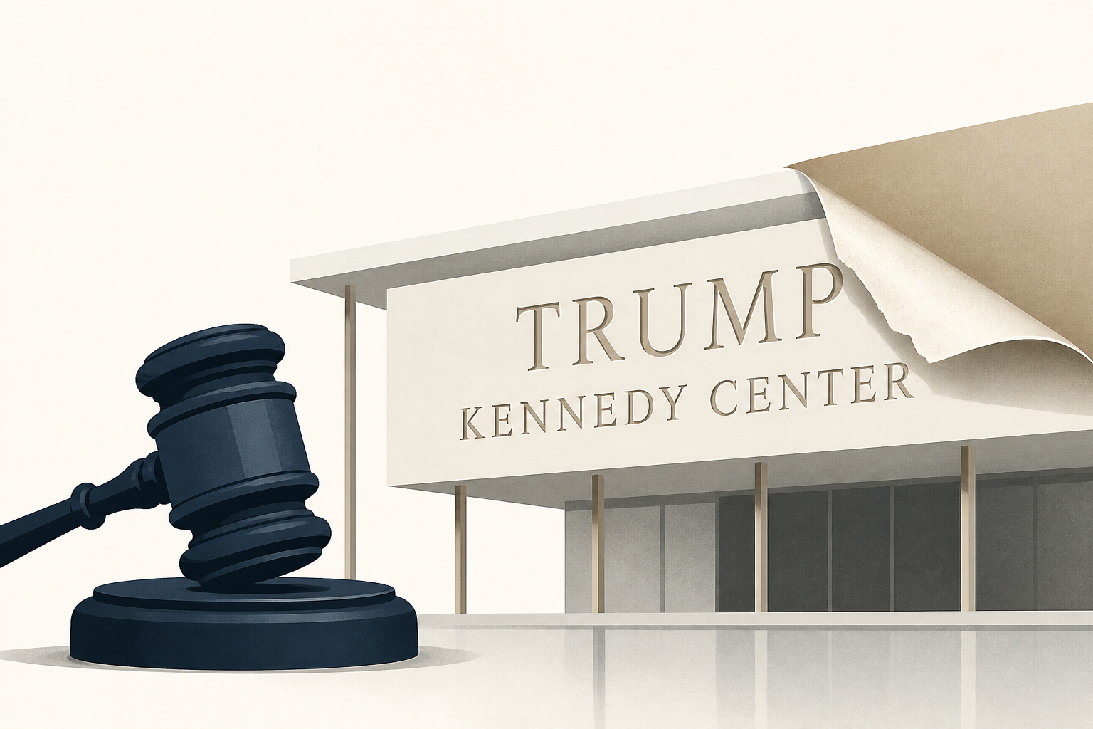 Judge considers Kennedy Center board's push to put Trump's name back on building