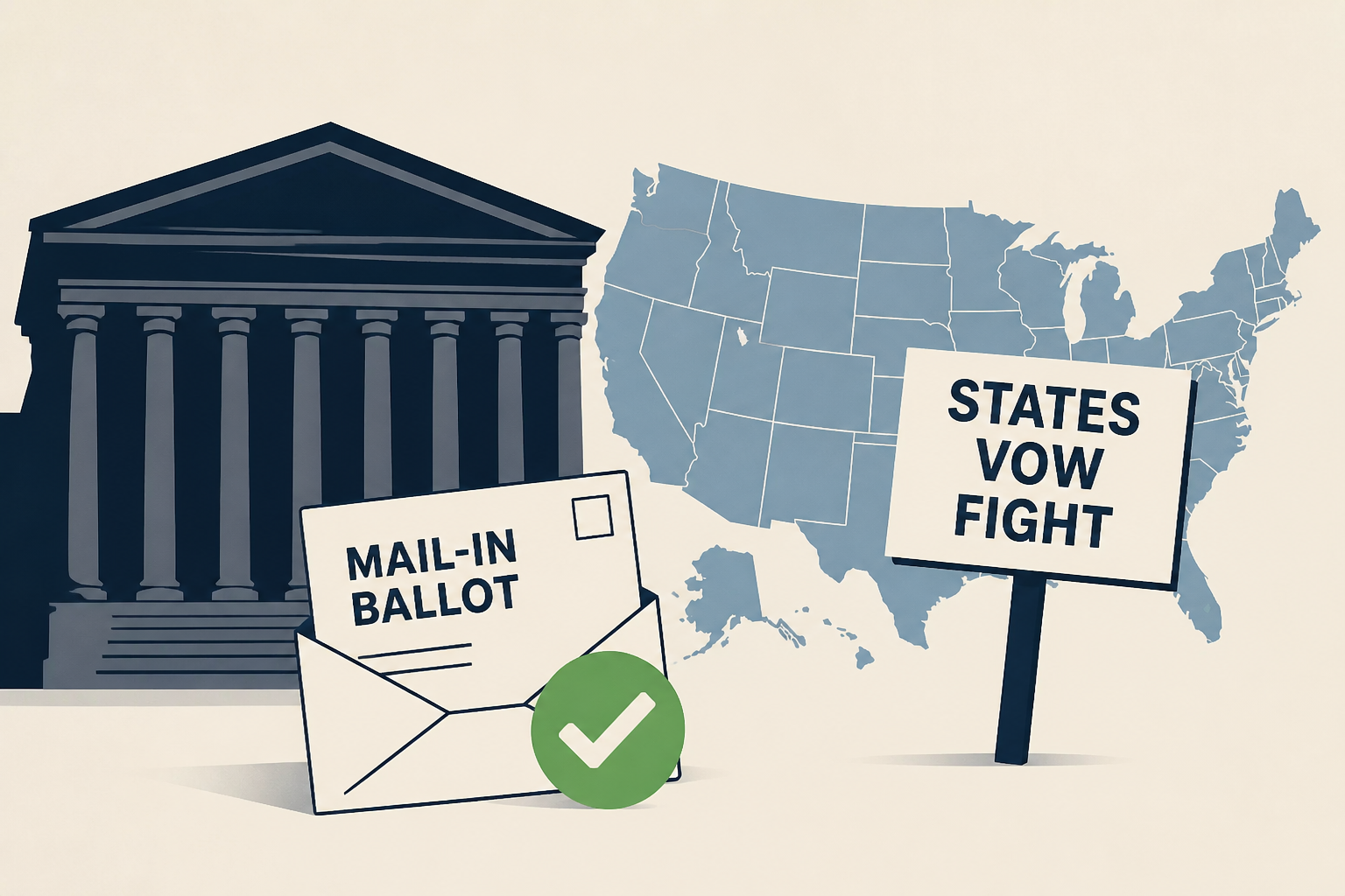 Supreme Court backs Trump's mail-in ballot order, states vow fight
