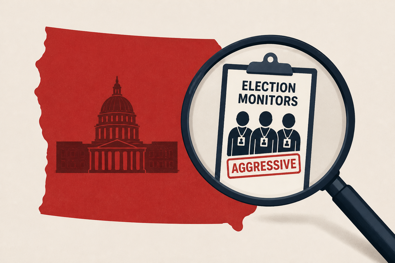 Republican governor asks his AG to look into ‘aggressive’ behavior by Trump admin’s election monitors