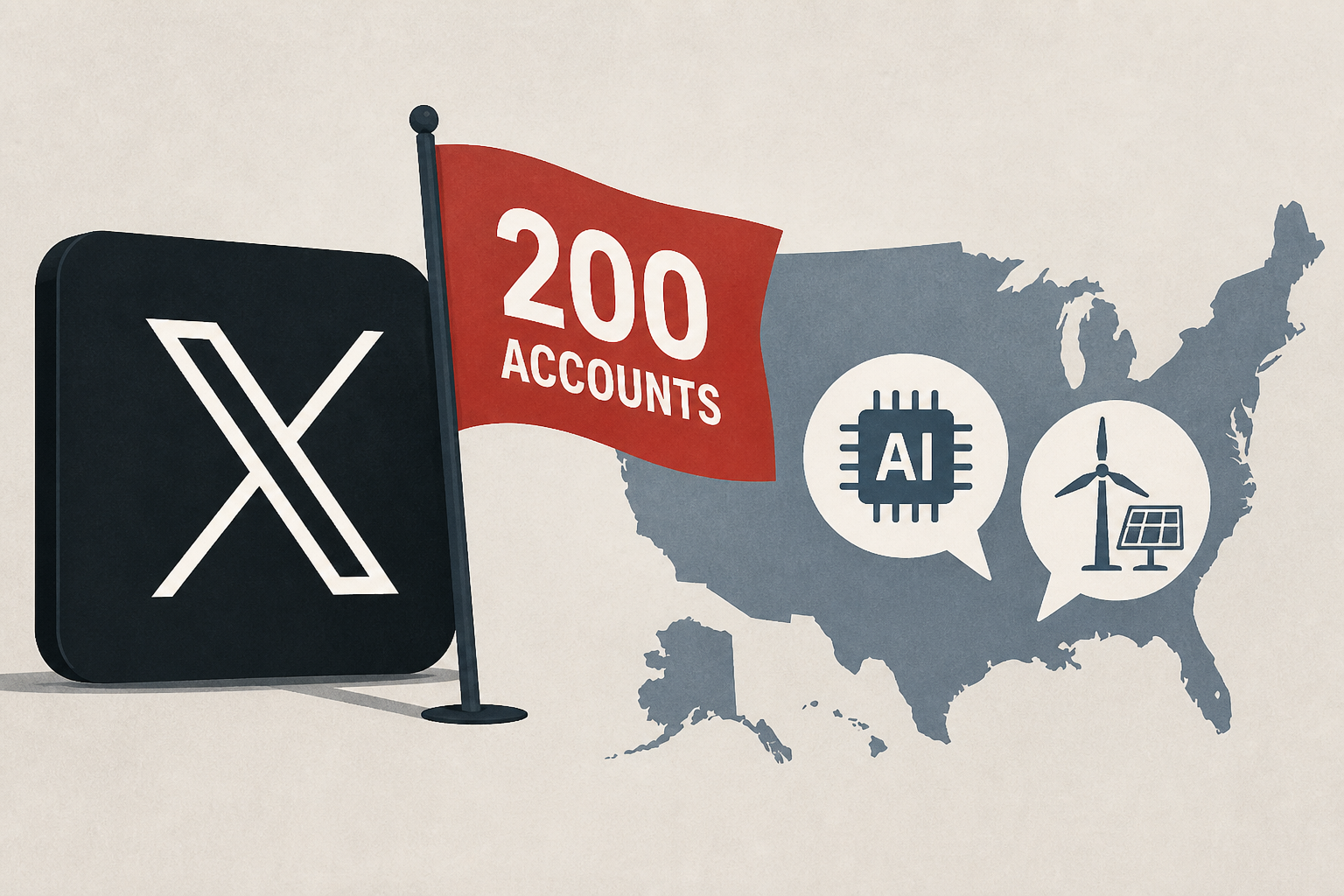 X flags 200 accounts it says could manipulate US debate over AI, energy policy