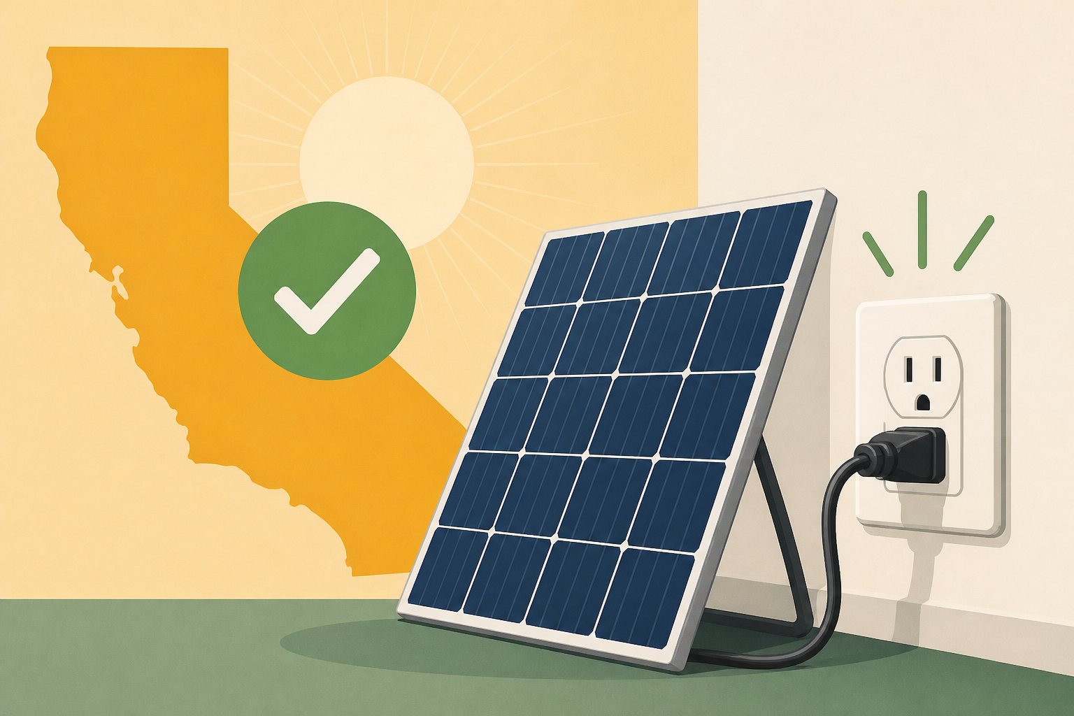 California lawmakers greenlight solar panels you can plug into the wall