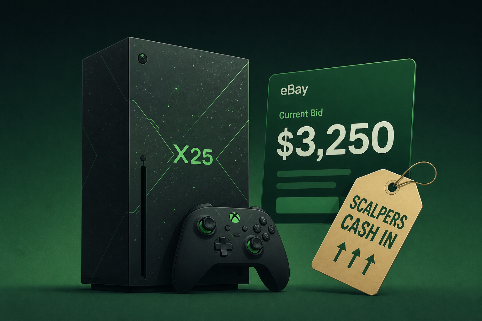 Xbox Anniversary Console Sell for Thousands on eBay as Scalpers Cash In on X25