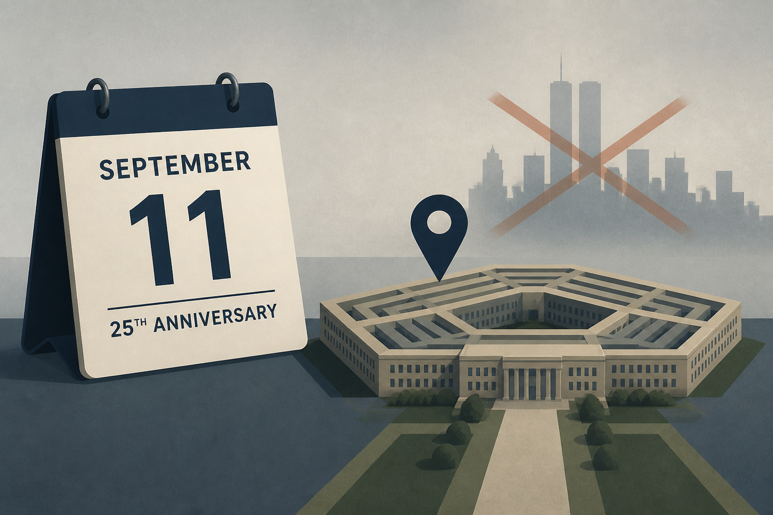 Trump to mark the 25th anniversary of Sept. 11 at the Pentagon, forgoing a visit to ground zero