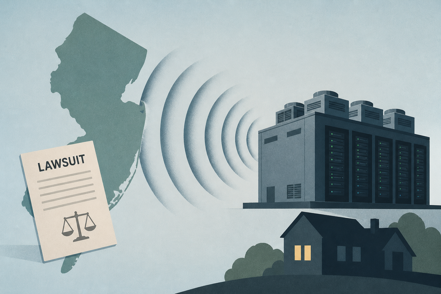 ‘It’s all you can hear’: New Jersey lawsuit takes on datacenter’s noise pollution
