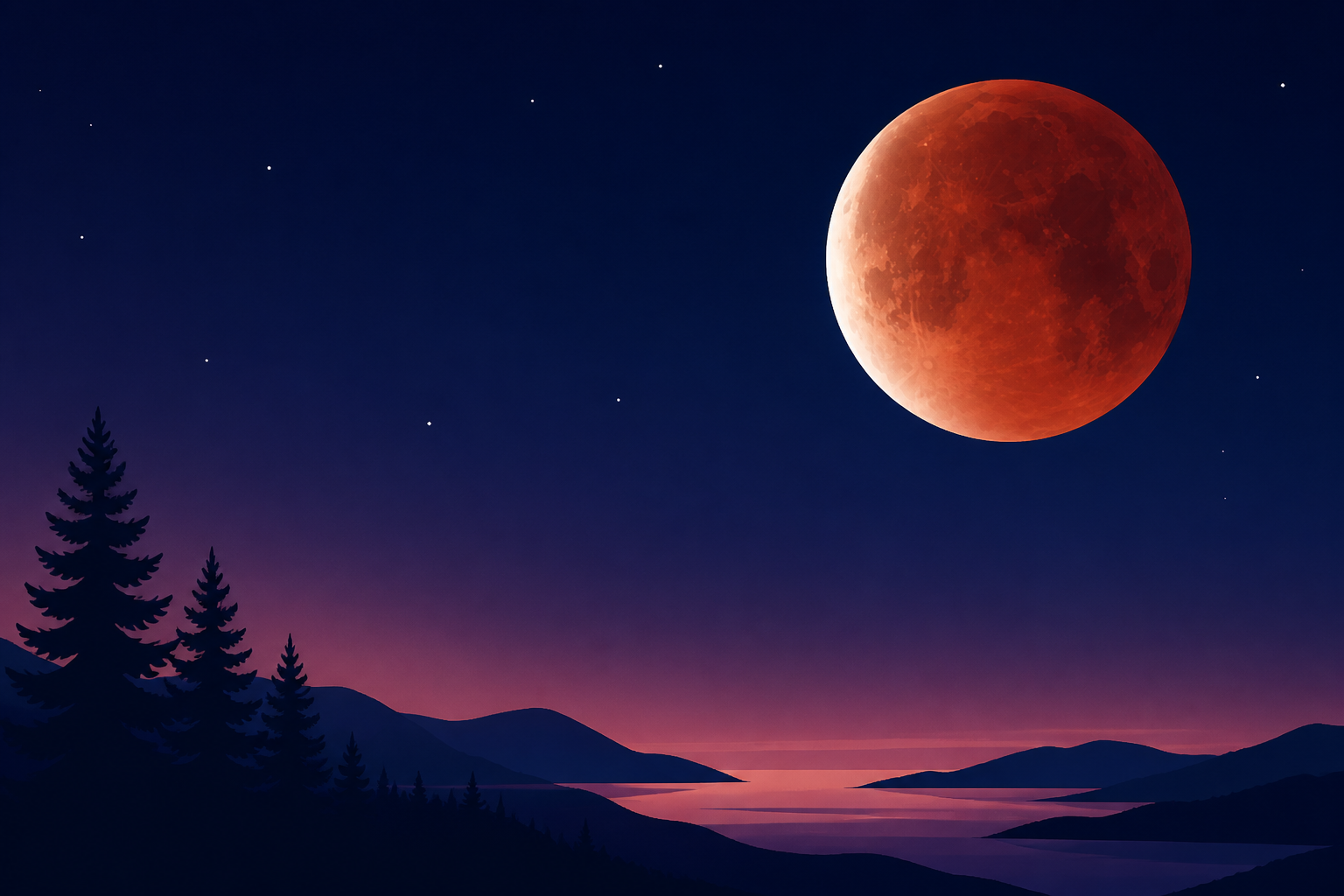 Near-total lunar eclipse lights up western Washington skies