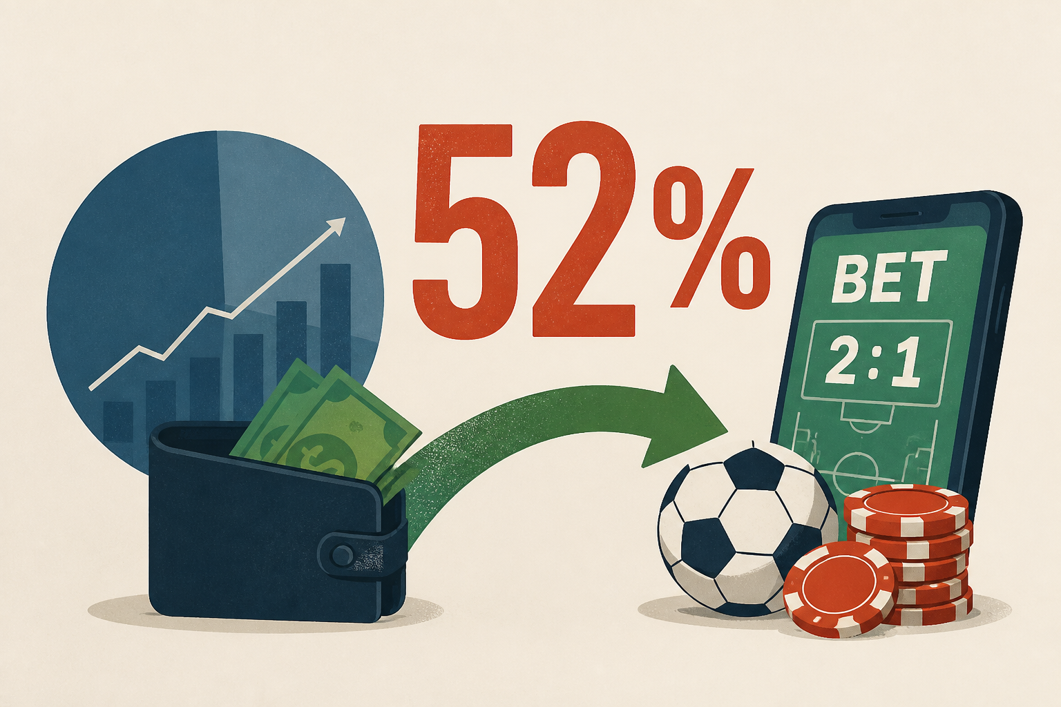 52% of Gen Z investors have redirected investing money to sports bets