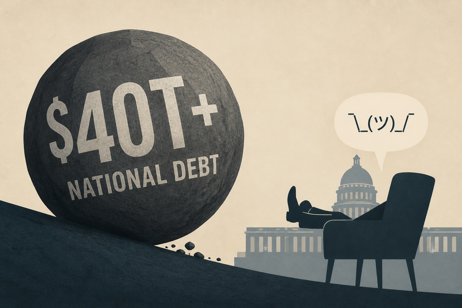 As National Debt Surges Past $40T, Washington Shrugs