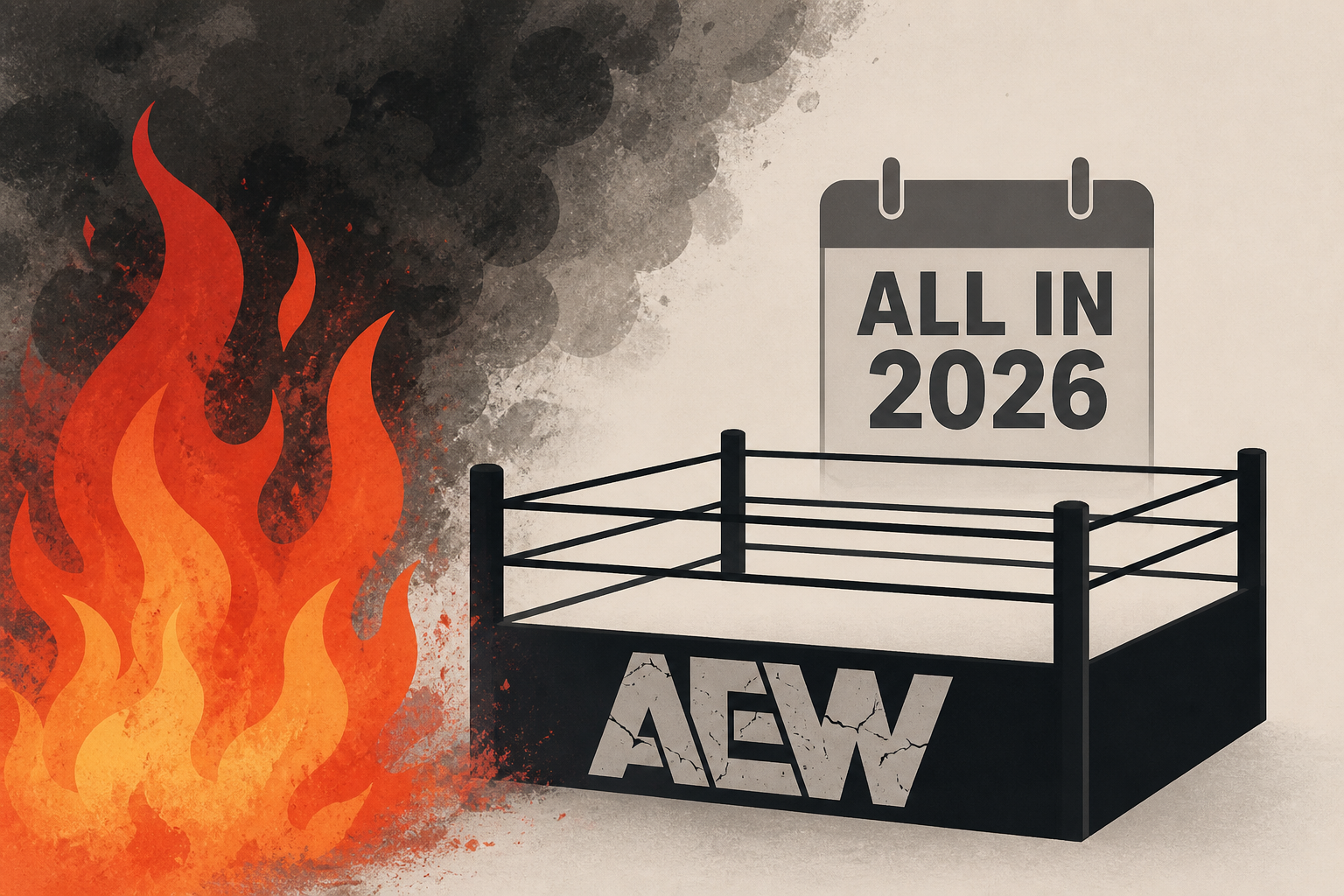 Large fire in London impacts AEW ahead of All In 2026