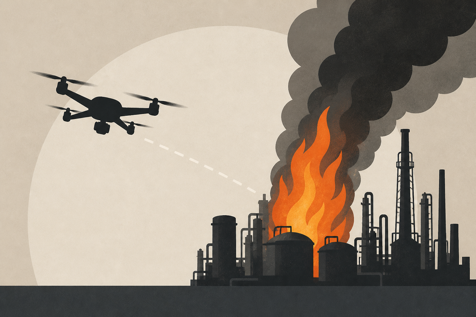 Ukrainian Drone Attack Kills One, Sparks Fire at Yaroslavl Oil Refinery