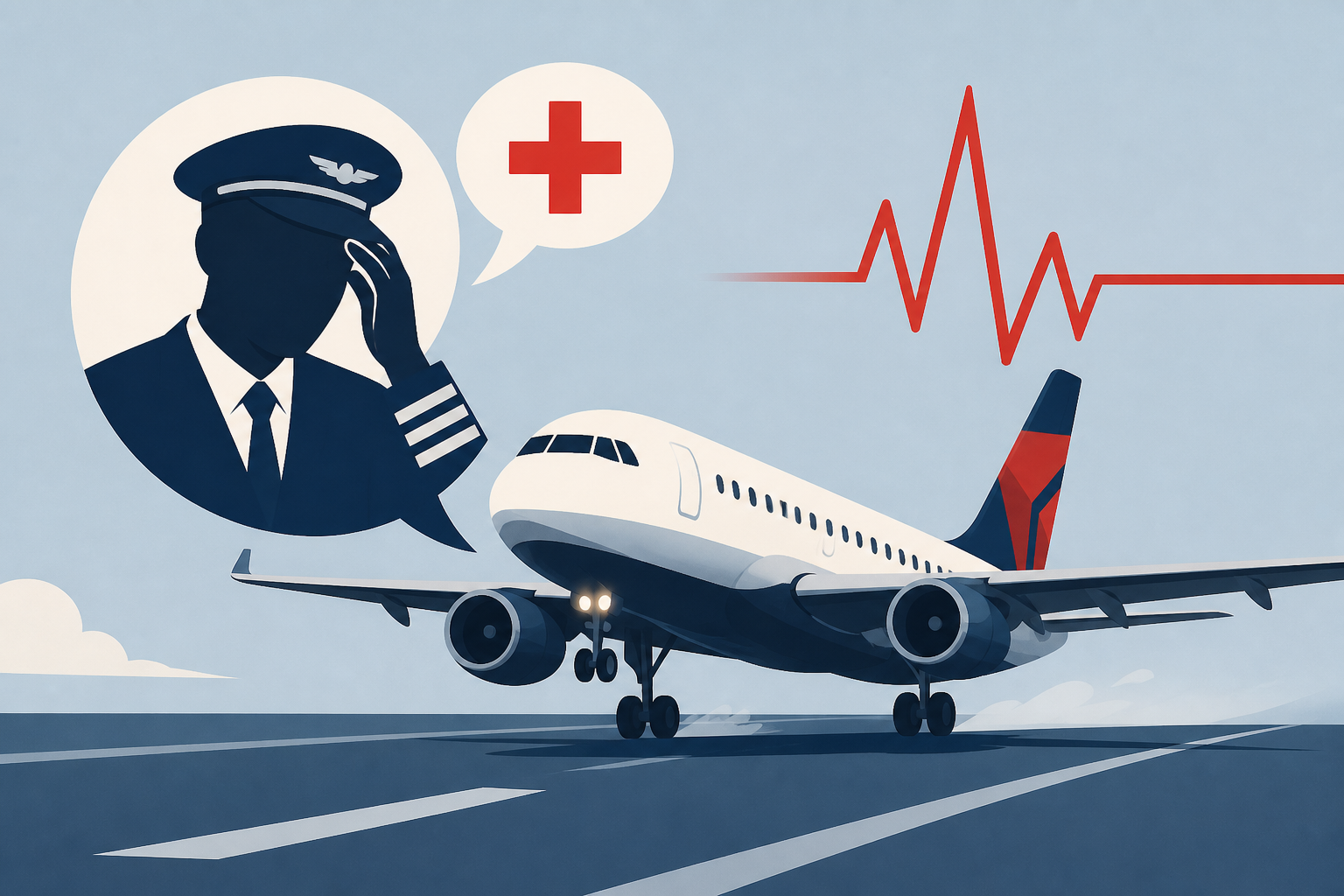 Delta Pilot Makes Emergency Landing After Falling Ill: ‘I Need to Go to the Hospital’