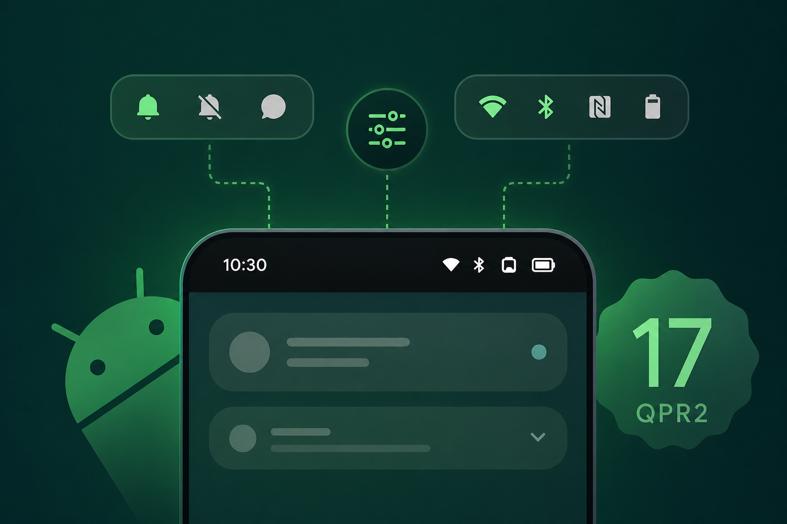 Android 17 QPR2 adds Status bar customization for notification, system icons