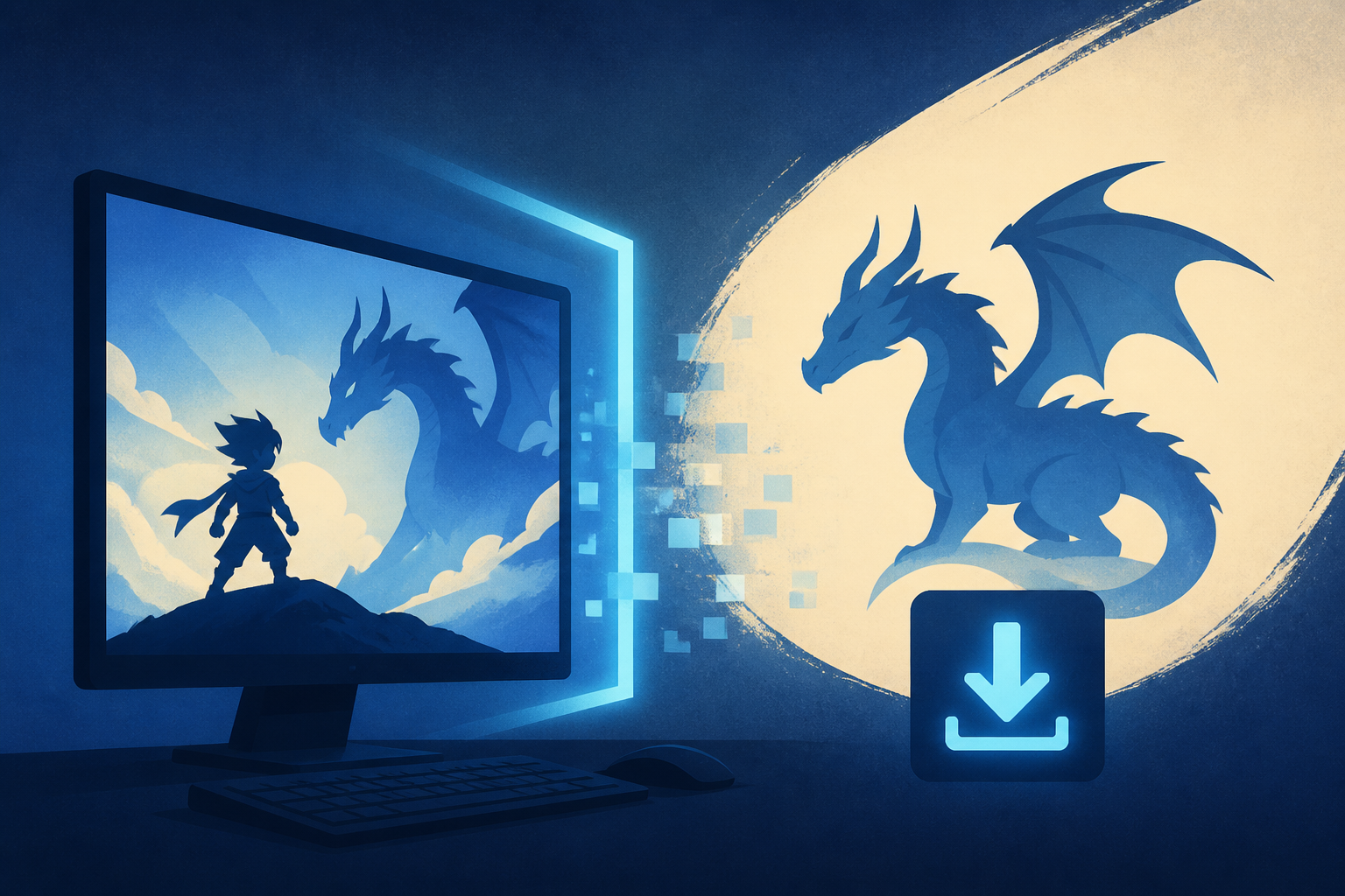 An unofficial PC port of Blue Dragon, a JRPG from the creators of Final Fantasy and Dragon Ball, is now available