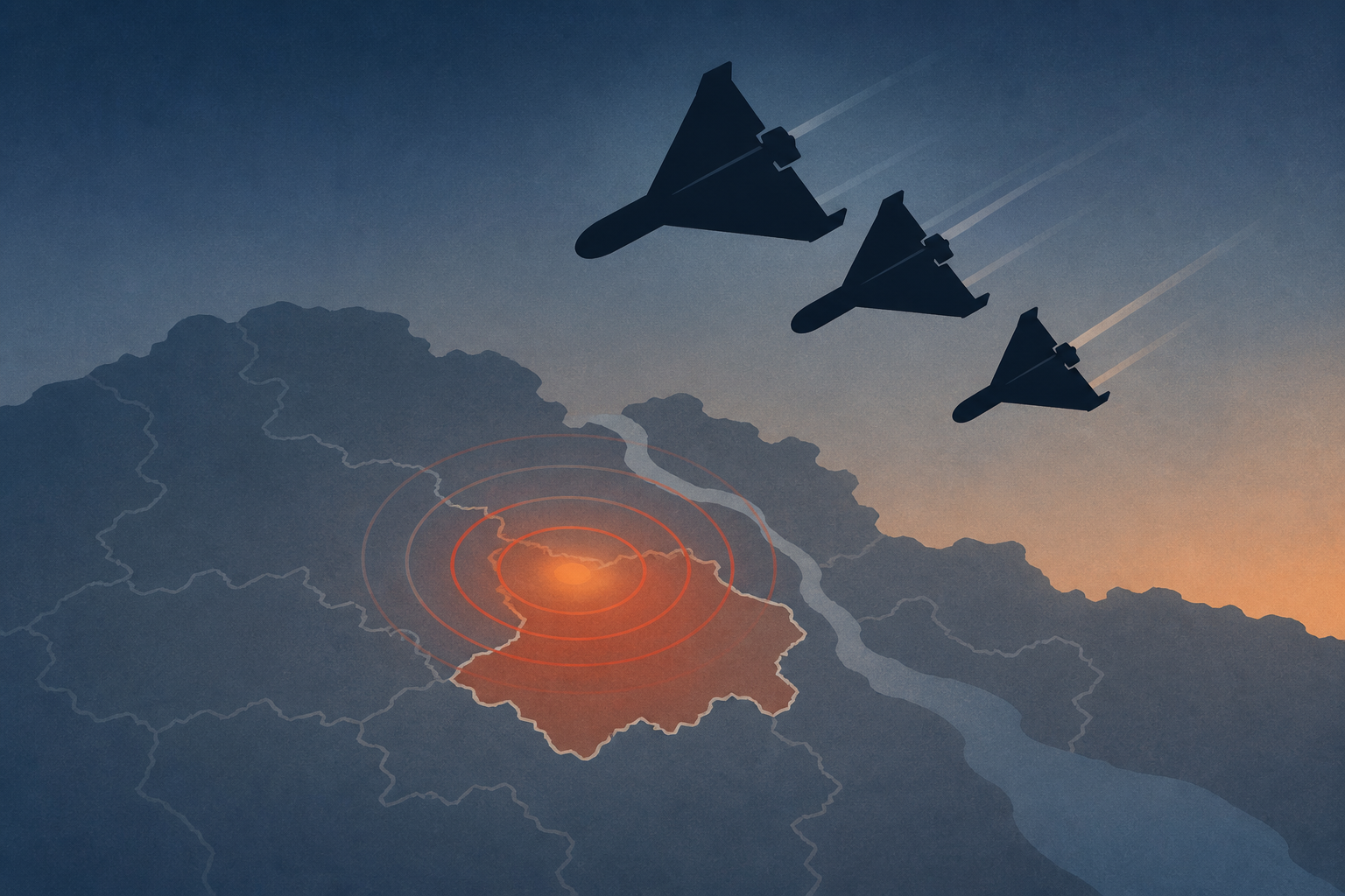 Russian drone barrage targets Kyiv region for second day as attacks widen